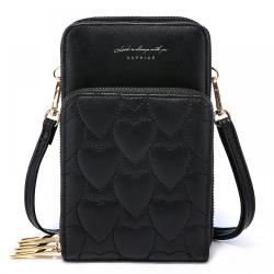 LOVEVOOK fashion hot sale small PU Crossbody Phone Bag with Credit Card Slots women Cell Phone Purse Wallet