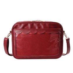 2022 New Design Fashion Women Crossbody Purse Transparent Clear PVC Customized PU Leather Ita Bags