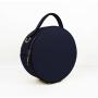 New Fashion Double Zip-around Smooth Leather Round Circle Bags High Quality Luxury Purser Small Round Bag Ladies Crossbody Bag