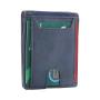 Leather Zipper Wallet With Elastic band Card Holder Slim Thin Smart Men Magic Wallet With Coin
