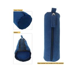 Gelory Professional Manufacturer Multicolor Canvas Stationery Portable Simple Pen Bag Pouch Practical Durable Zipper Pencil Case