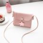 2024 New Korean Fashion Mini Crossbody PU Women's Bag Small Square Single Shoulder Phone Bag with Chains Wholesale Foreign Trade