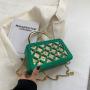 Fashionable Bright Drill Women Handbags Ladies Bags Diamond Lattice Shoulder Crossbody Bag Pure Color Handbags Woman Bags Luxury