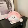 custom animal shape Cartoon cute little squirrel plush bag furry girl doll doll bag shoulder crossbody bag