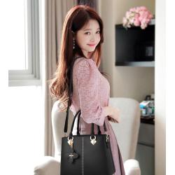 ZR718 Woman Bag Handbag Lady Flower PU Fashion Female Zipper Portable Big Shoulder Bag Girl Versatile Tote Bag Shopping Party