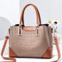 2022 New Korean Fashion Women's Handbag Handbag Top Layer Cowhide Middle-aged Women's Mother Single Shoulder Messenger Bag