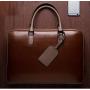 Genuine Cow Skin Leather Business Briefcase Tote Bag with Custom Logo China Factory Custom Briefcase Bag