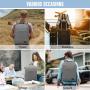 LOVEVOOK Wholesale Custom waterproof Anti-Theft travel backpack bag custom logo packs with usb laptop backpacks men backpacks