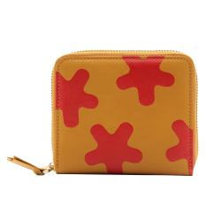 Luxury leather woman wallet custom printing ladies zipper closure clutch wallet