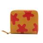 Luxury leather woman wallet custom printing ladies zipper closure clutch wallet