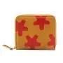Luxury leather woman wallet custom printing ladies zipper closure clutch wallet