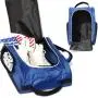 Gelory OEM Custom Logo Travel Golf Shoe Bag Outdoor Zippered Carrier Shoe Bags with Ventilation 3 External Pockets for Golf Accessories