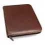 Premium A4 Leather Portfolio Embossing Exporting File Folder Zipper Closure
