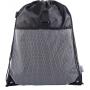 Gelory Waterproof Zipper Gym Sport Fitness Bag Foldable Backpack Drawstring Shop Pocket Hiking Camping Pouch Drawstring Backpack