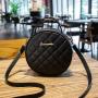 Summer Fashion Women's Small round Diamond Embroidery Bag Portable Single Strap Shoulder Messenger Bag Sweet Girl Style