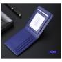 EW005 Custom Genuine Leather Short Men Wallet RFID Blocking Pure Leather Bifold Wallet For Man Business Money Clip Card Holder