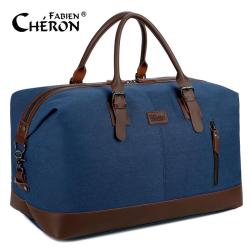 Retro Handbag Large Capacity Canvas Leather Shoulder Tote Bag for Mens Male Cut-proof Casual Duffel Luggage Weekend Travel Bag