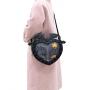 Custom cute ita bag with printing insert Gothic Dark Bat shape pin backpack Halloween Funny Pain bag