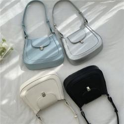2024 Odm Fashion Irregular Elegant Women'S Bag Simple Handbag Stylish Sturdy Pu Leather Women'S Shoulder Bag