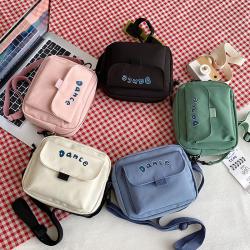 Wholesale Japanese Style Small Phone Crossbody Bag Nylon Custom Square Sling Shoulder Messenger Bags Women
