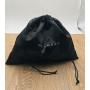 Customized Black Satin Cotton Flannel Dust Bag