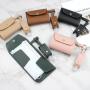 Pu Leather Dustproof Facemask Storage Case With Custom Logo Face Mask Holder plus Hand Sanitize Bottle Holder