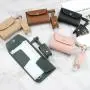 Pu Leather Dustproof Facemask Storage Case With Custom Logo Face Mask Holder plus Hand Sanitize Bottle Holder