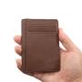 Slim minimalist leather small credit card wallet pu card case wallet thin card holder