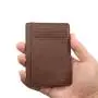 Slim minimalist leather small credit card wallet pu card case wallet thin card holder