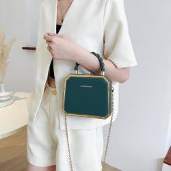 ZR269 Westernized Leisure Simple Women's Handbag Box Bag Exquisite Chain Straddle Underarm Bag Party