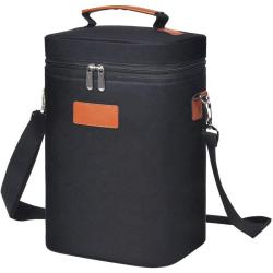 2 Bottle Wine Carrier Bag Tote Insulated champagne tote bag Waterproof picnic BOX  wine cooler bag