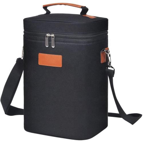 2 Bottle Wine Carrier Bag Tote Insulated champagne tote bag Waterproof picnic BOX  wine cooler bag