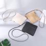 Summer European and American fashion mini mobile phone crossbody bag solid color straw woven women's bag