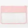 Small MOQ Factory Wholesale Weekly Deals Portable Waterproof Brush Clear Zipper Ladies Towel Embroidery Logo PVC Clear Pouch