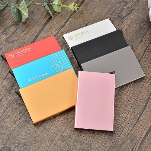 Spot aluminum alloy metal card holder RFID wallet card holder