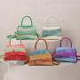New trendy one shoulder gradient color halo dyed crossbody bag