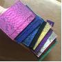 OEM Porte Carte Cuir Tarjetero De Cuero Custom Luxury Women Men Genuine Snake Skin Leather ID Credit Card Holder Wallet