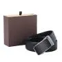 Custom Brand Logo Luxury Vegan Leather Men Belt Automatic Buckle Belts Gift Set For Men