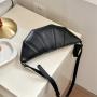 Wholesale New Korean Shoulder Messenger Bag High Quality Cute Dumpling Bag PU Leather Moon Bag