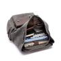 GW056 Wholesale Unisex Rucksack Laptop Vintage Leather Canvas Backpack For Men Outdoor Travel Double Shoulder Backpack