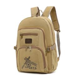 MGB003 Hot Sell Canvas Bag New Retro Casual Backpack Student Schoolbag Computer Bag Large Capacity Backpack with Logo