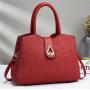 ZR642 Woman Bag Handbag Retro PU Fashion Female Latch Portable Big Shoulder Underarm Bag Girl Versatile Tote Bag Shopping Party
