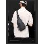 ZF042 Men single shoulder crossbody bag leisure travel waterproof wear cross bag fashion Oxford cloth chest bag USB interface