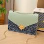 2024 New Fashion Women's Joker PU Shoulder Messenger Bag Wholesale Personalized Sequin Small Square Bag Portable Single Strap
