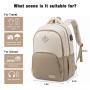 LOVEVOOK Stylish Oxford Classic Custom Logo Waterproof Fit 15.6in Computer Bookbag Travel School Daypack Laptop Backpack Unisex