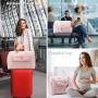 LOVEVOOK Custom logo Quilted Fashion Pink Duffle Bag Trending Designer Waterproof Portable Carry on Luggage Gym Sport Travel Bag