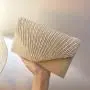 Cheap Women's Clutch Bag Evening Bags Champagne Wedding Cocktail Party Flap Clutch Shoulder Bag With Chain Ladies