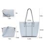 LOVEVOOK custom logo fashion Tote Purse and Shoulder Bag with Matching Wallets Set 3pc classic women and girls hand bags