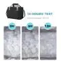 Custom Printed Leakproof Insulated Tote Cooler Bag Big waterproof Thermal Shoulder Strap Double Deck Reusable PEVA Lunch Bag