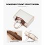 LOVEVOOK high quality pu leather fashion women canvas tote shoulder bag office teacher nurse large capacity handbag and purses
